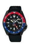 Seiko watch with black, red, and blue design on a white background

Seiko 5 Sports SKX Series PEPSI GMT LTD SSK047K1 Bandiera Jewellers