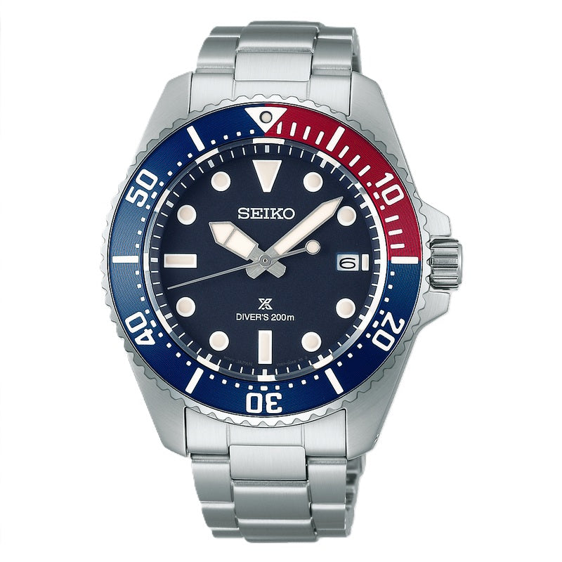 Seiko Prospex Solar Diver's Watch SNE595P1 Bandiera Jewellers