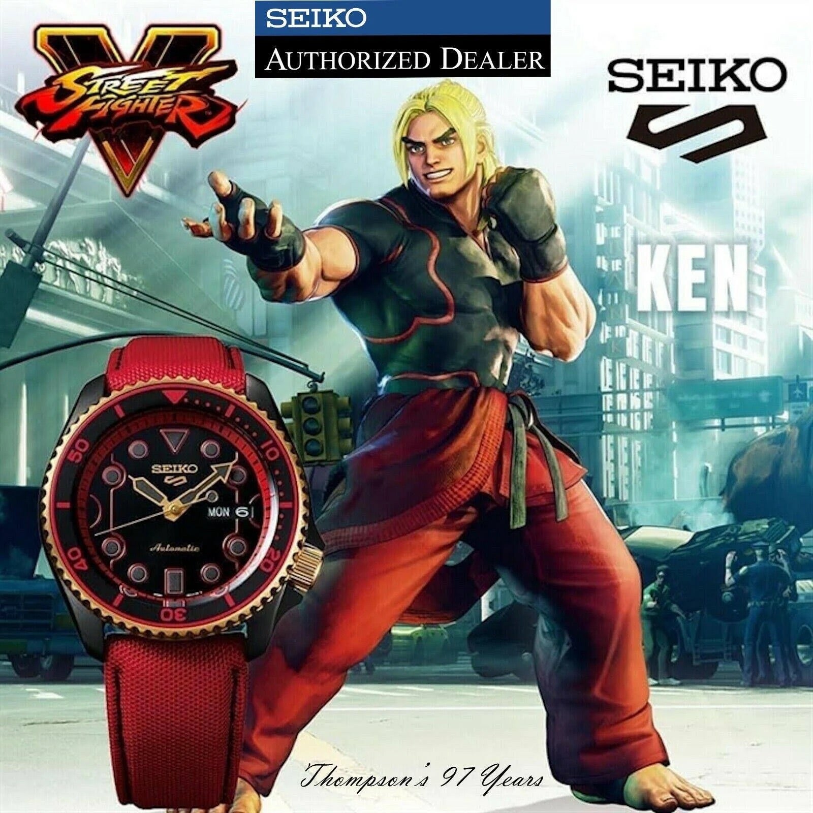 SEIKO 5 Day Date Street Fighter LTD SRPF20K1F/SBSA080J
