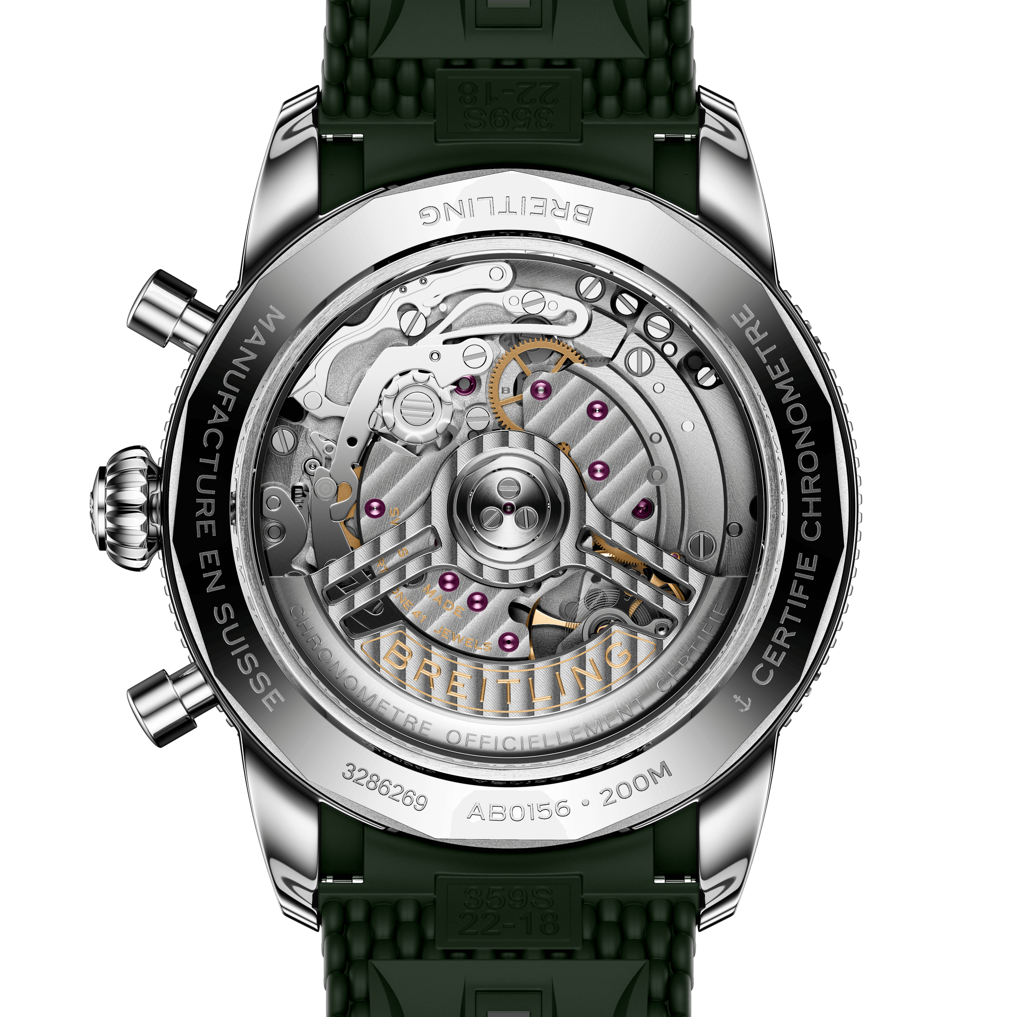 Breitling SUPEROCEAN HERITAGE B01 Chronograph 42 AB0156361L1S1 Bandiera Jewellers