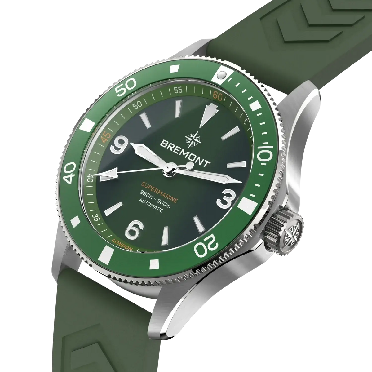 Bremont Supermarine 300M SM40-ND-SS-GN-R-S Bandiera Jewellers