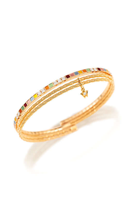 Wellendorff Embrace Me Noble Golden Rainbow Rope Bracelet Yellow Gold 304811-GG Bandiera Jewellers