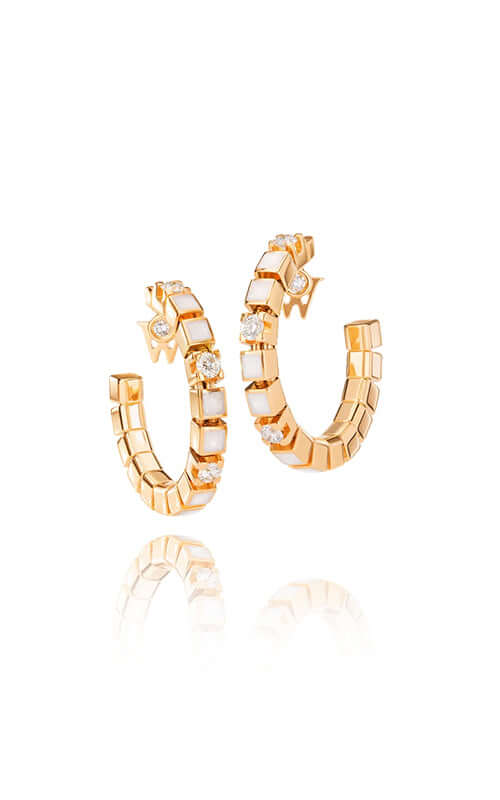 Wellendorff Earrings My Delight MOP Coloured Enamel 8087767 Bandiera Jewellers