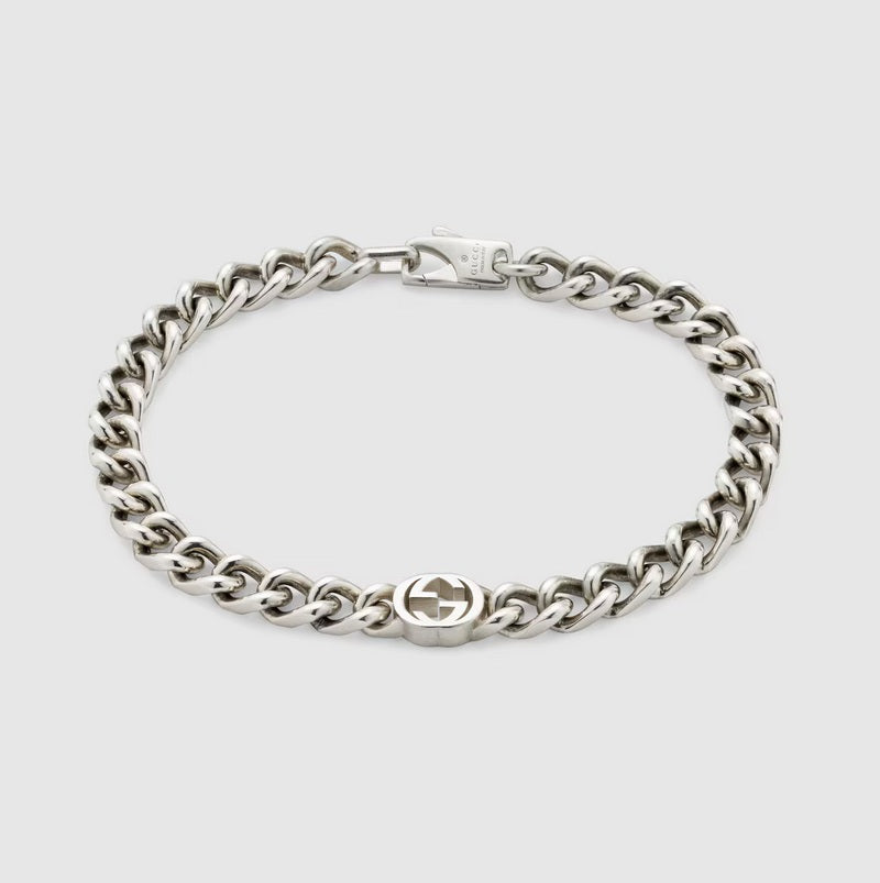 Gucci Interlocking Silver Bracelet YBA843736001
