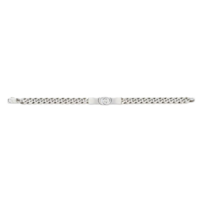 Gucci Interlocking bracelet gourmette GG 8mm YBA853978001 Bandiera Jewellers