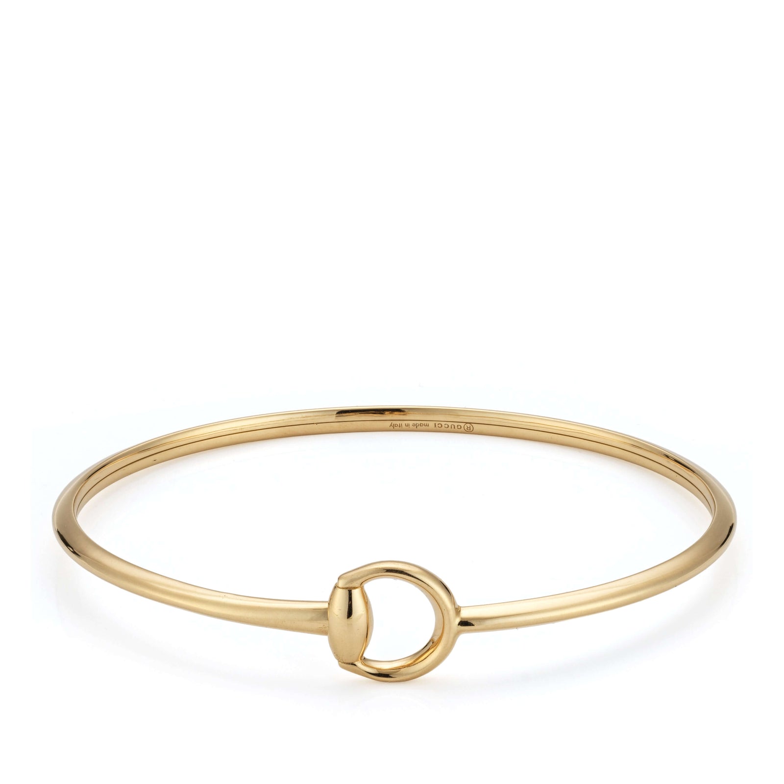 GUCCI HORSEBIT Gold Bracelet YBA865624001017