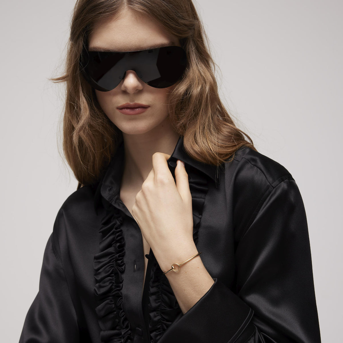 GUCCI HORSEBIT Gold Bracelet YBA865624001017