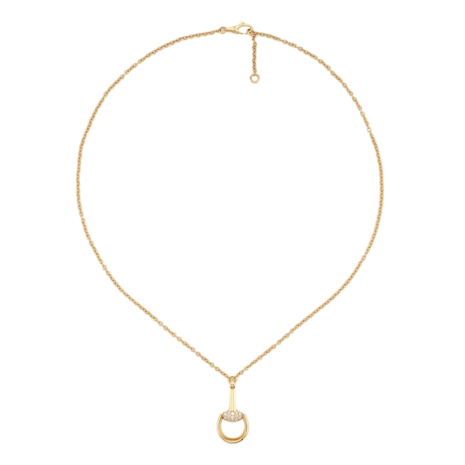 GUCCI HORSEBIT Gold Necklace YBB83232100200