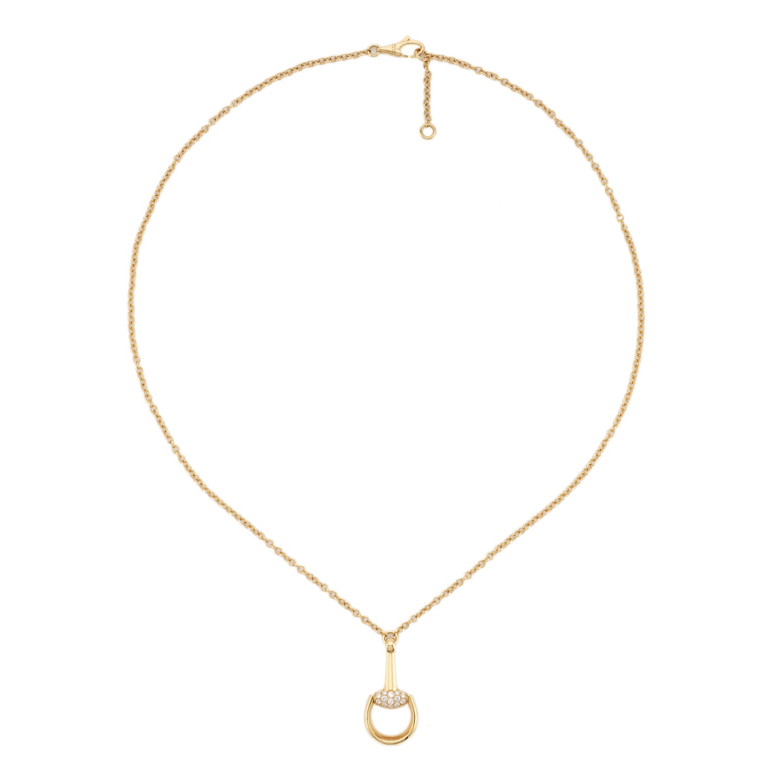 GUCCI HORSEBIT Gold Necklace YBB83232100200