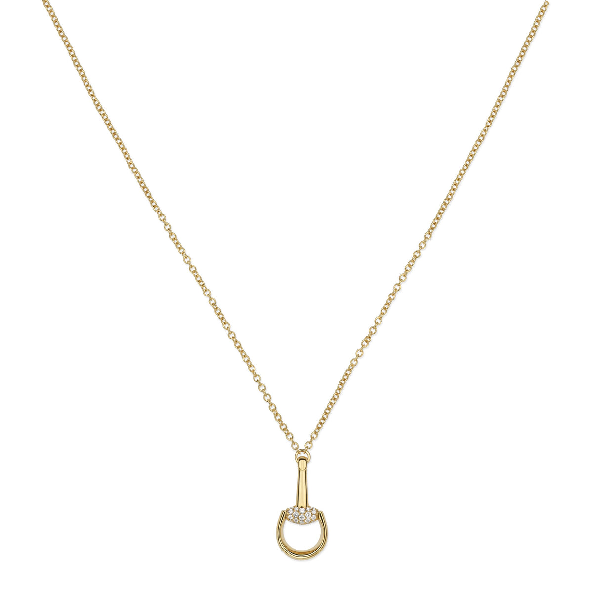 GUCCI HORSEBIT Gold Necklace YBB83232100200