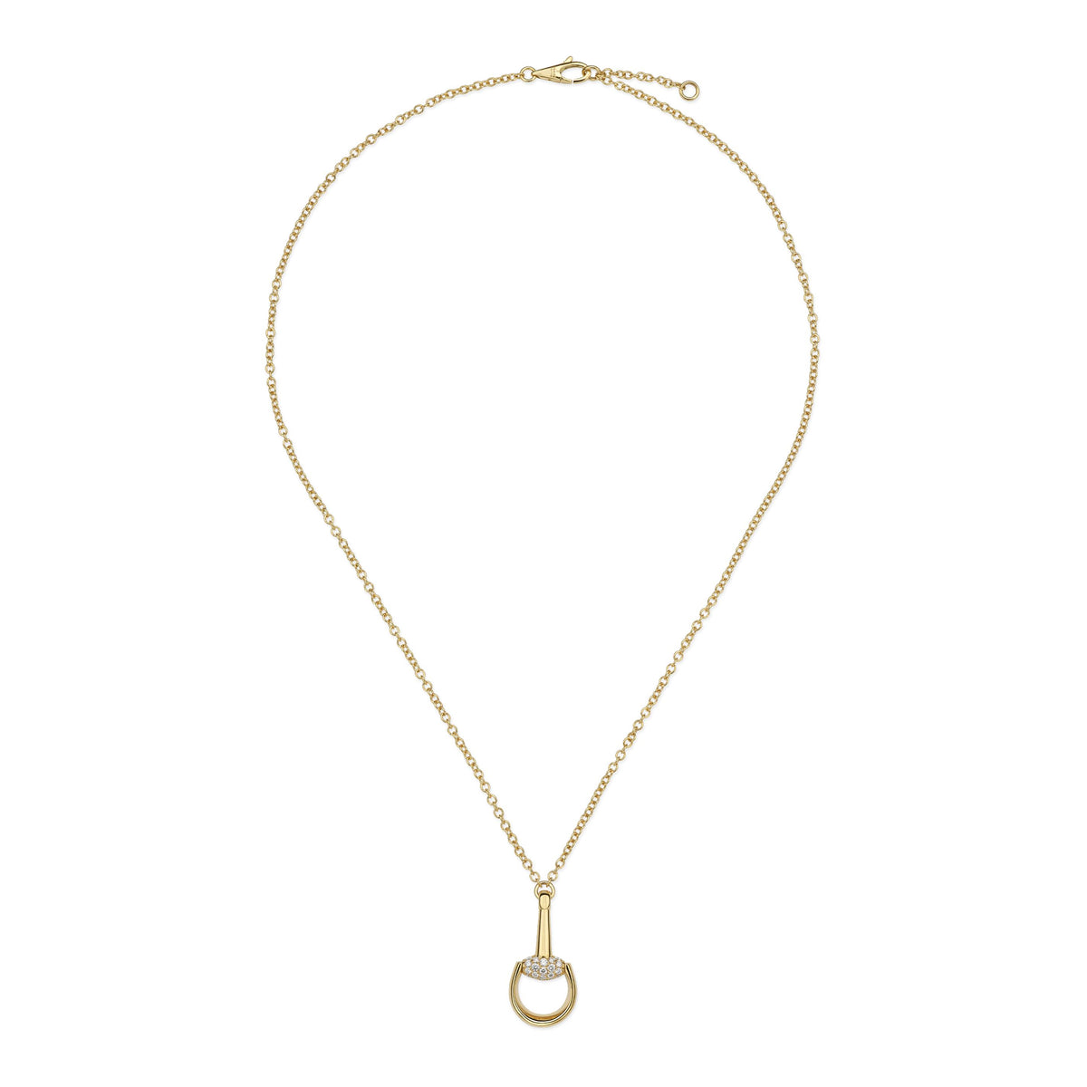 GUCCI HORSEBIT Gold Necklace YBB83232100200