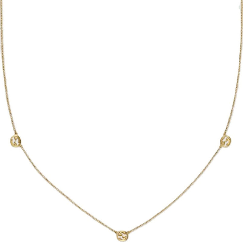 GUCCI Interlocking Pendant Necklace YBB87419500100U Bandiera Jewellers
