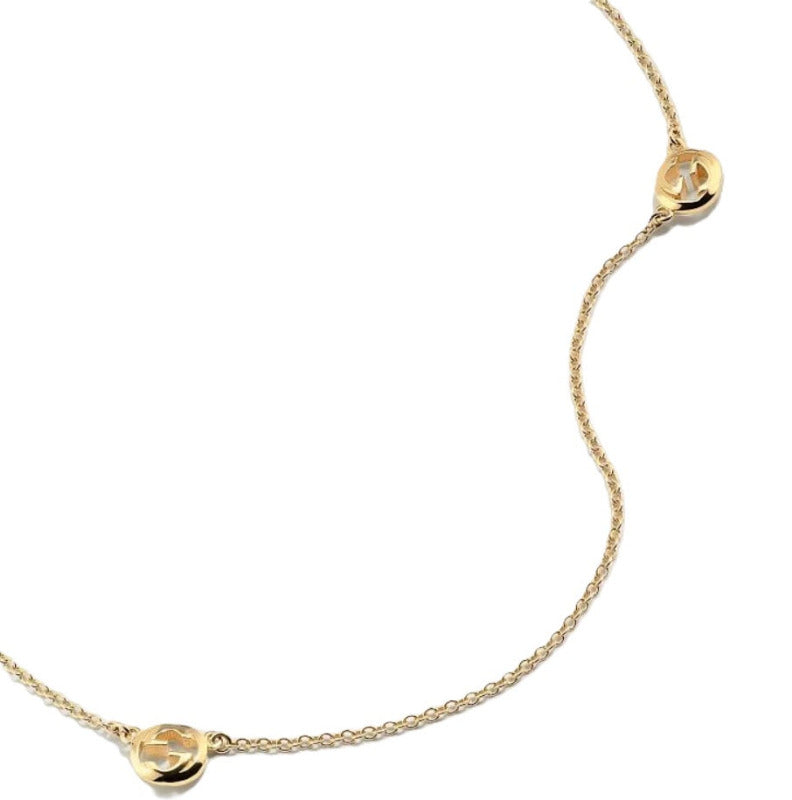 GUCCI Interlocking Pendant Necklace YBB87419500100U Bandiera Jewellers