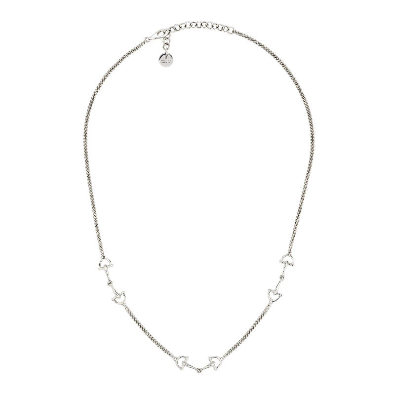 GUCCI Staffa Silver Necklace YBB87589500100U Bandiera Jewellers