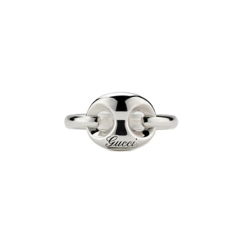 GUCCI Marina Chain Silver Ring YBCA00A84001 Bandiera Jewellers