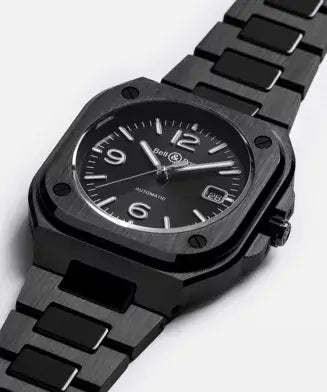 Black watch with a detailed face on a light gray background

Bell & Ross BR-05 Black Ceramic BR05A-BL-CE/SCE Bandiera Jewellers