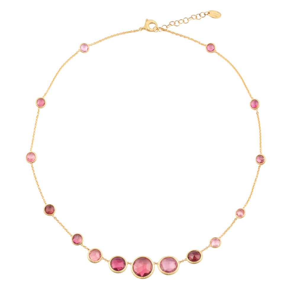 Marco Bicego Jaipur Colour Pink Tourmaline Necklace CB2845-TR01-Y Bandiera Jewellers