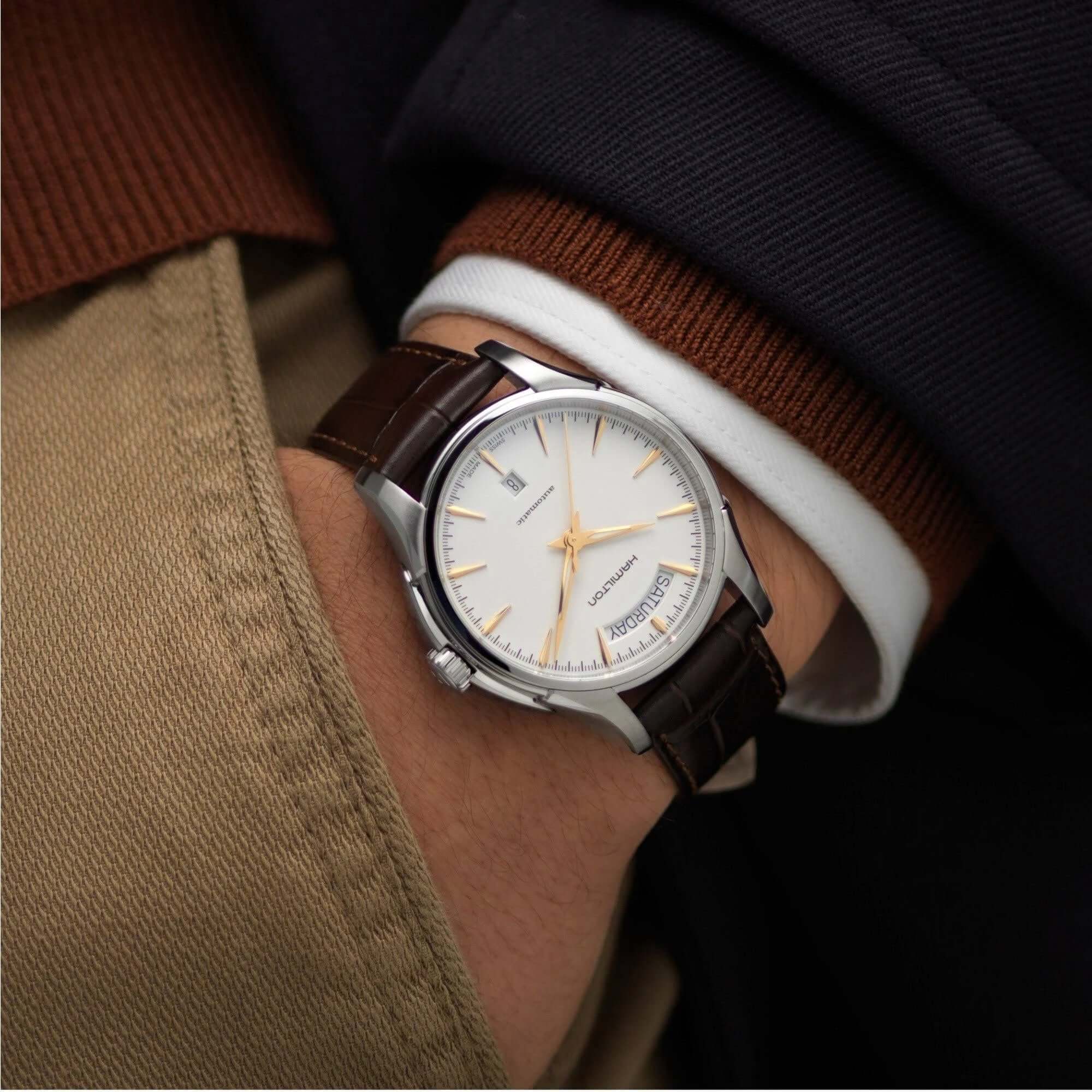 Hamilton Jazzmaster Day Date Watch H32505511 Bandiera Jewellers