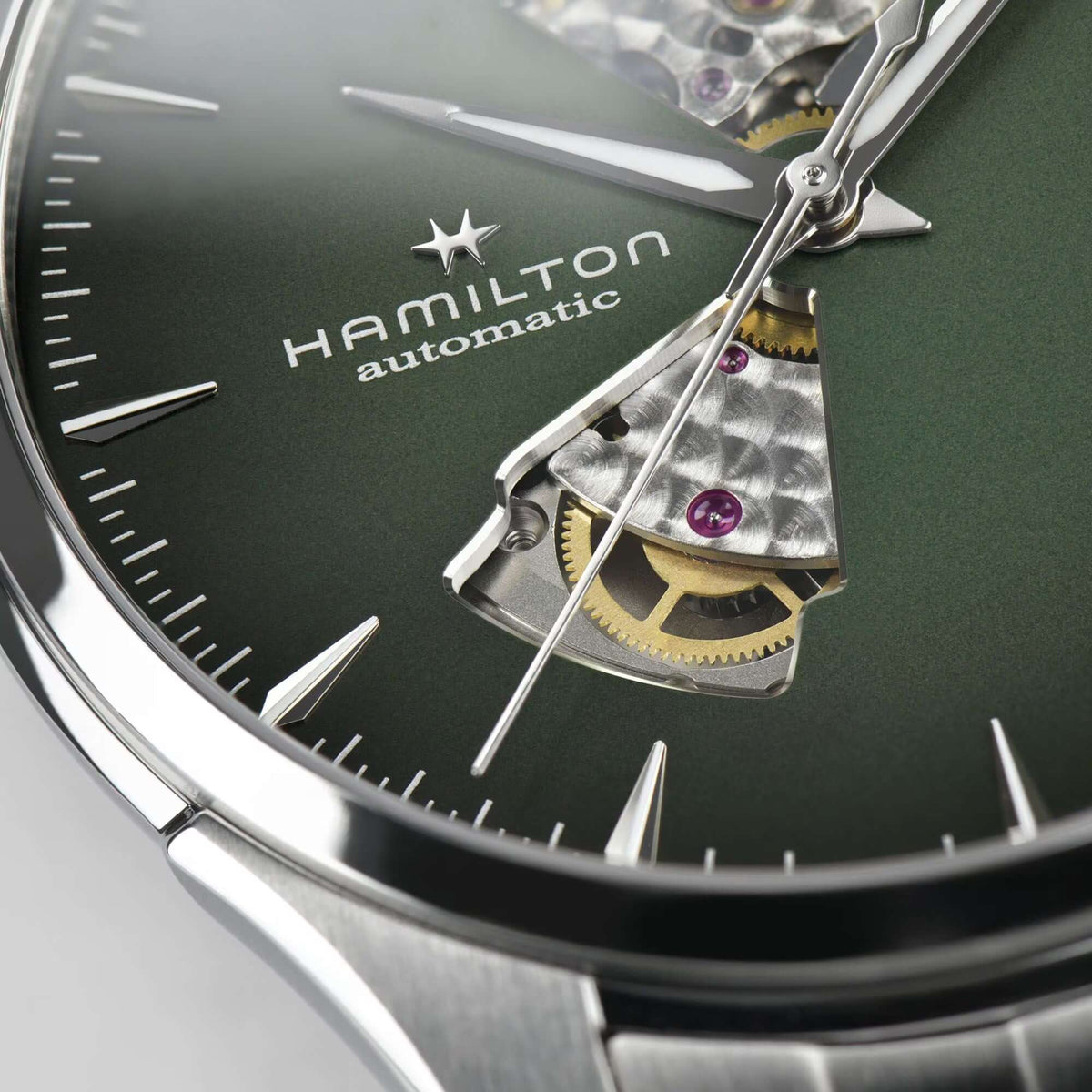 Hamilton Jazzmaster Open Heart H32675160 Bandiera Jewellers