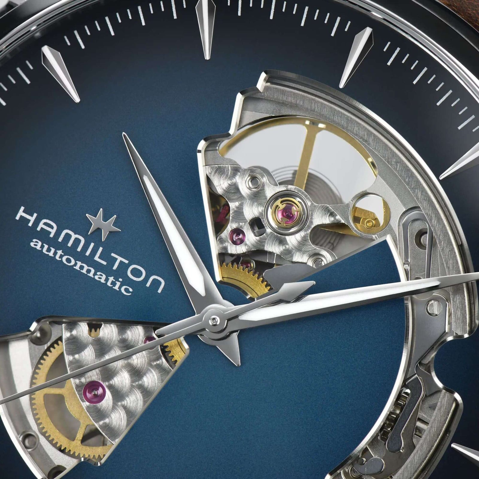 Hamilton Jazzmaster Open Heart H32675540 Bandiera Jewellers