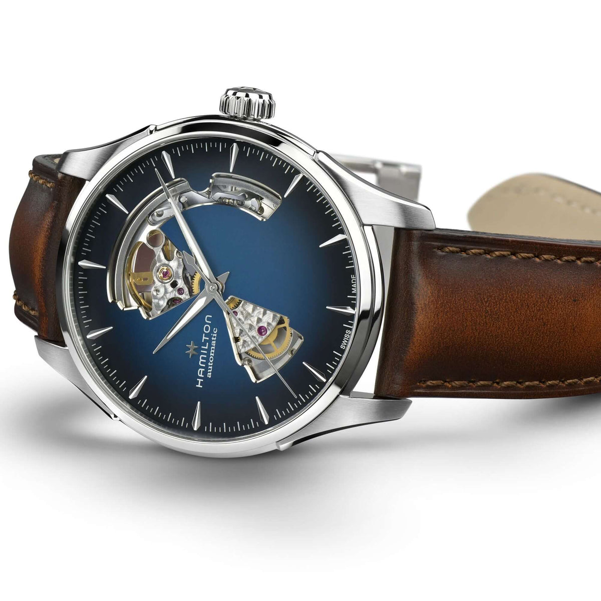 Hamilton Jazzmaster Open Heart H32675540 Bandiera Jewellers
