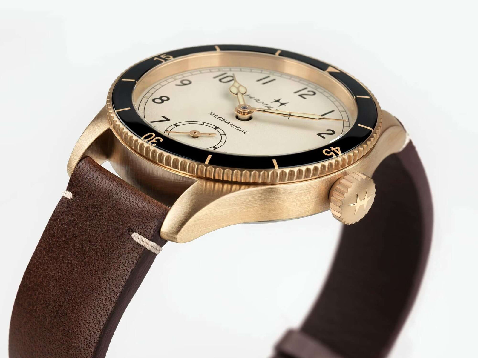 Hamilton Pilot Pioneer Bronze 43mm H76709510 Bandiera Jewellers