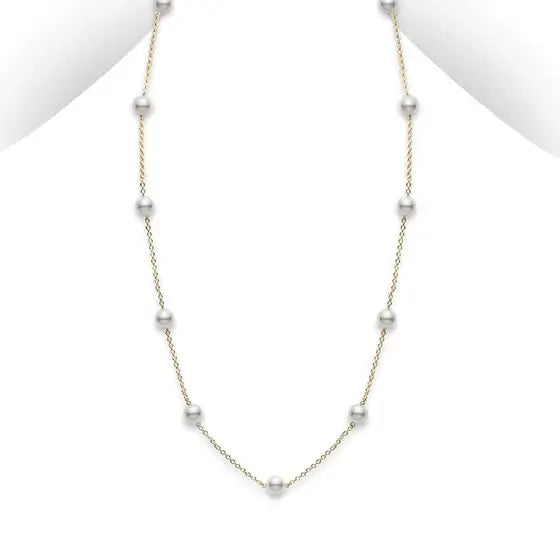 Mikimoto Station Pearl Necklace PCQ158LK