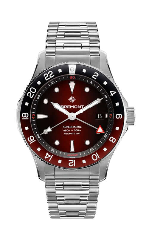 Bremont Supermarine 300M GMT, &#39;Ember&#39; Red SM40-GMT-SS-RDBK-R-B