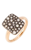 Pomellato 18k Ping Gold Sabbia Brown Diamond Ring PAB9031O7000DBR00 | Bandiera Jewellers Toronto and Vaughan