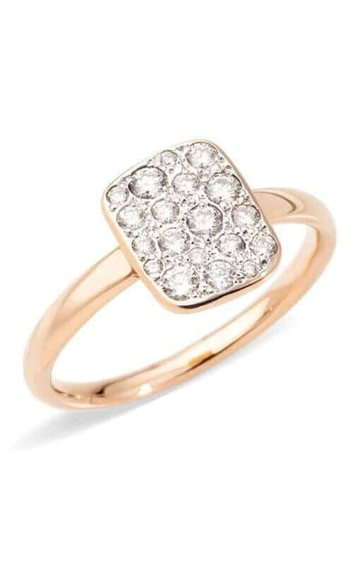 Pomellato 18k Ping Gold Sabbia White Diamond Ring PAB9032O7000DB000 | Bandiera Jewellers Toronto and Vaughan