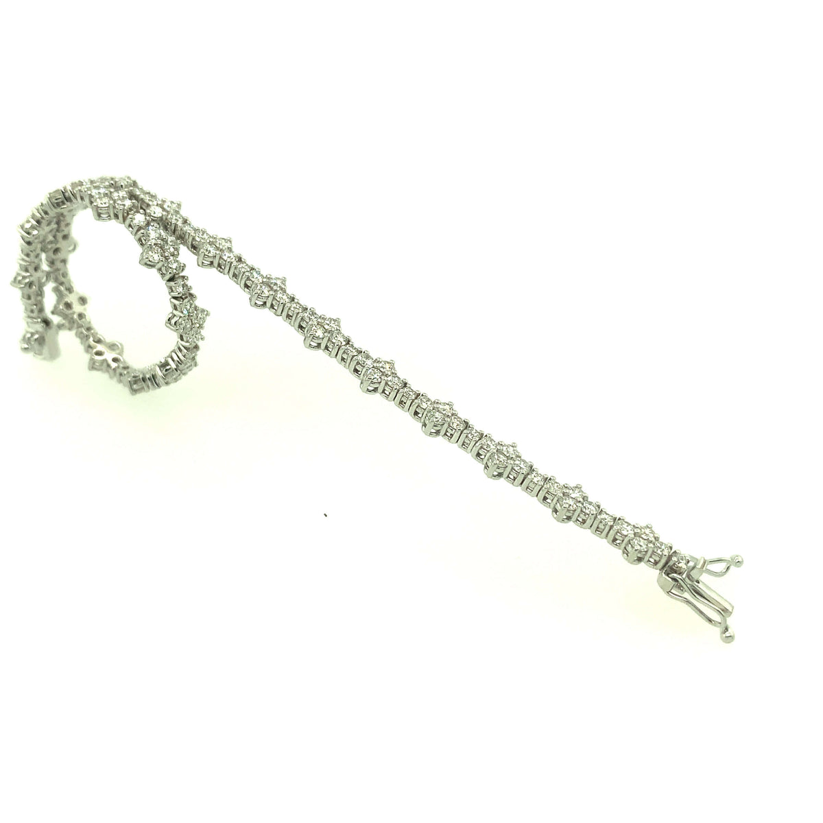 Bandiera Jewellers White Gold Diamond Bracelet 16376LBBD