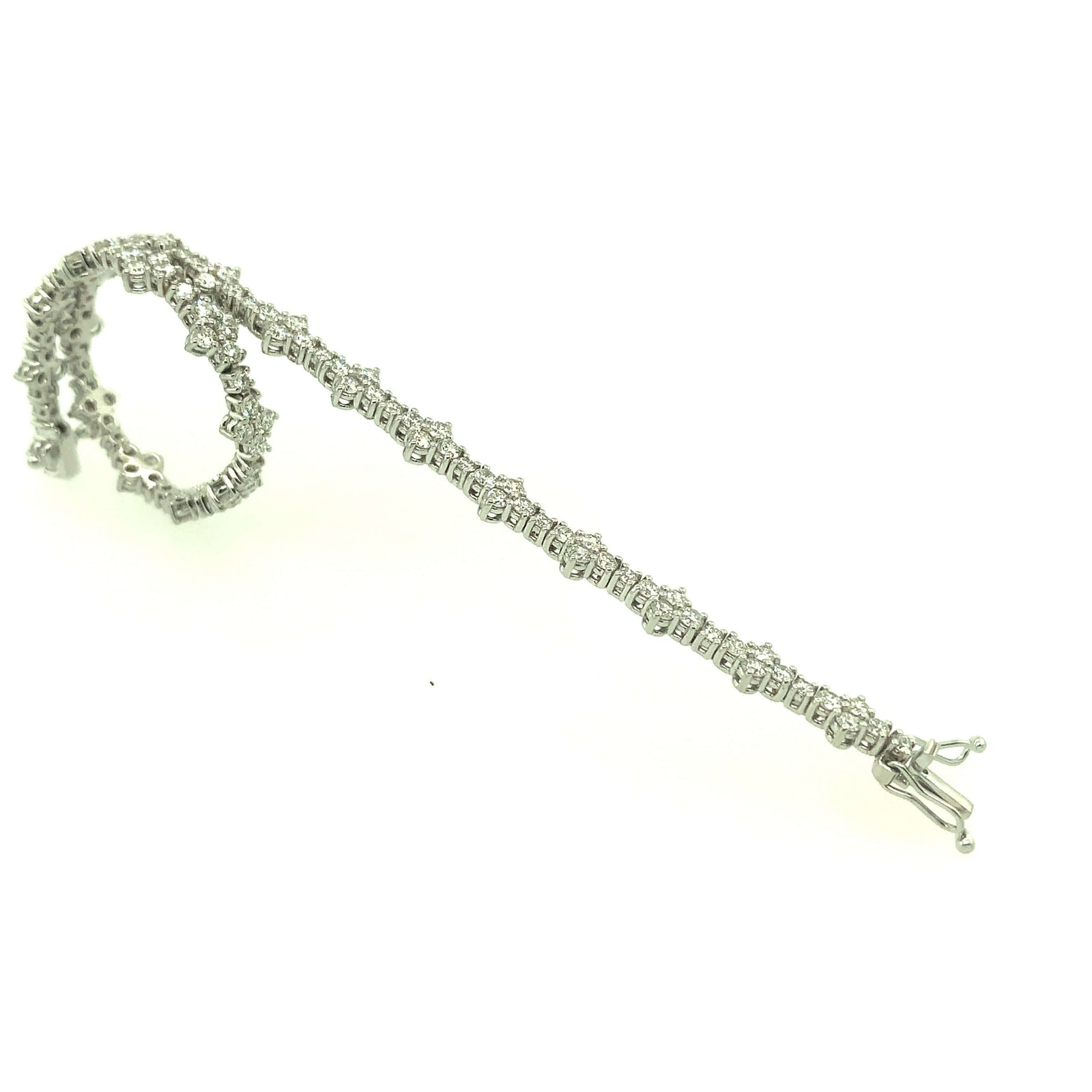 Bandiera Jewellers White Gold Diamond Bracelet 16376LBBD