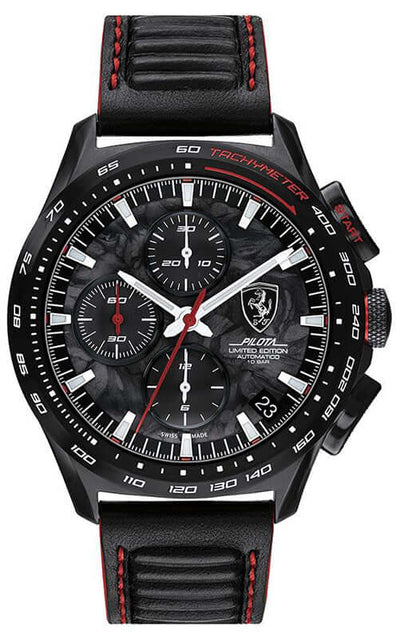 Movado Scuderia Ferrari Pilota Evo LTD Black Watch - 830737 | Bandiera Jewellers Toronto and Vaughan