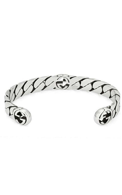 GUCCI Interlocking G Silver Bracelet Wide YBA661528001 | Bandiera Jewellers Toronto and Vaughan