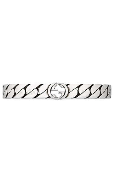 GUCCI Interlocking G Silver Bracelet Wide YBA661528001 | Bandiera Jewellers Toronto and Vaughan