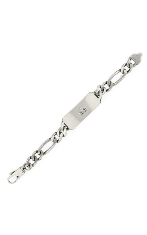 GUCCI Signature Silver Bracelet with Bee Motif YBA728264001 Bandiera Jewellers