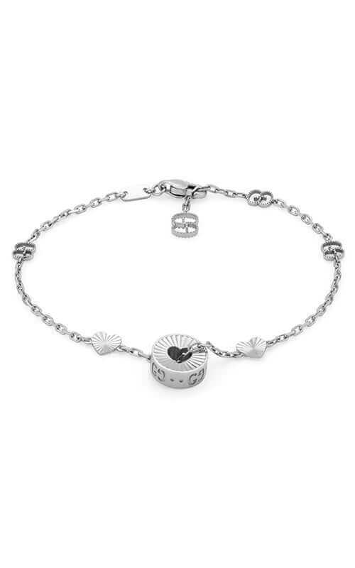 GUCCI Icon 18kt Heart Bracelet White Gold YBA729383002