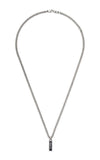 GUCCI Tag Silver Necklace with Enamel Pendant YBB67871400300U Bandiera Jewellers