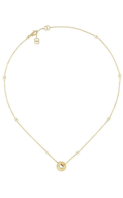 Gucci Icon 18kt Star Necklace Yellow Gold YBB72936300100U Bandiera Jewellers