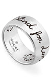 GUCCI Blind For Love Silver Ring YBC455248001014 | Bandiera Jewellers Toronto and Vaughan