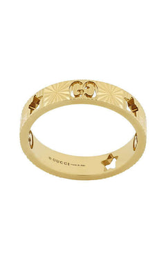 GUCCI ゴールド Gucci Interlocking G 18K Yellow Gold Diamond Ring