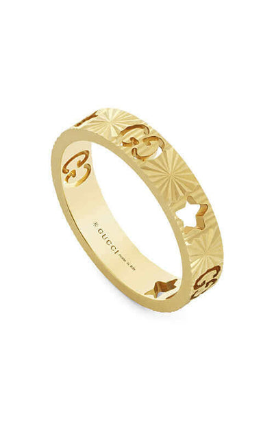 GUCCI Icon 18kt Star Ring Yellow Gold YBC727729001 Bandiera Jewellers