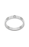 GUCCI Icon 18kt Diamond Heart Ring White Gold YBC727892003 Bandiera Jewellers