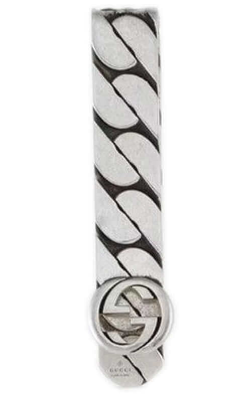 Gucci Interlocking-G Silver Money Clip (YBF67864600100U) Bandiera Jewellers