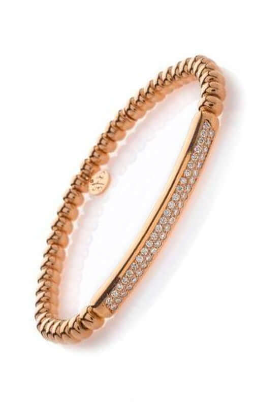 Hulchi Belluni Tresore Collection Bracelet Pink Gold with Diamonds 20372-RW | Bandiera Jewellers Toronto and Vaughan