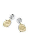 Marco Bicego Lunaria 18k Gold Earrings with Diamonds OB1751B Bandiera Jewellers
