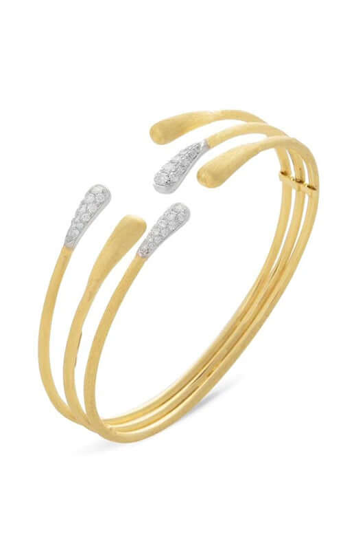 Marco Bicego Lucia Collection 18K Yellow &amp; White Gold 3-piece Bangle Bracelet SB111-B Bandiera Jewellers