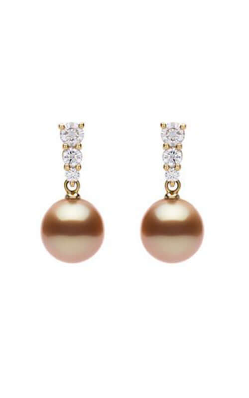 Mikimoto Morning Dew Golden South Sea Cultured Pearl Earrings PEA643GDK Bandiera Jewellers