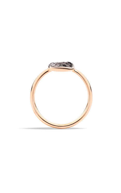 Pomellato 18k Ping Gold Sabbia Black Diamond Ring PAB9032O7000DBK00 | Bandiera Jewellers Toronto and Vaughan