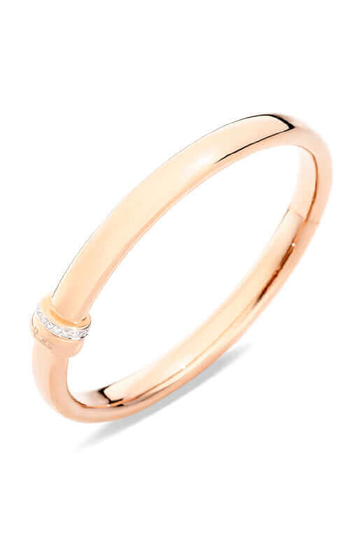 Pomellato Iconica Bangle 18k Rose Gold with Diamonds PBC0102O7WHRD | Bandiera Jewellers Toronto and Vaughan